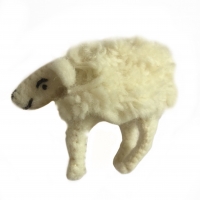 PAPOOSE - felt animal, sheep with removable coat